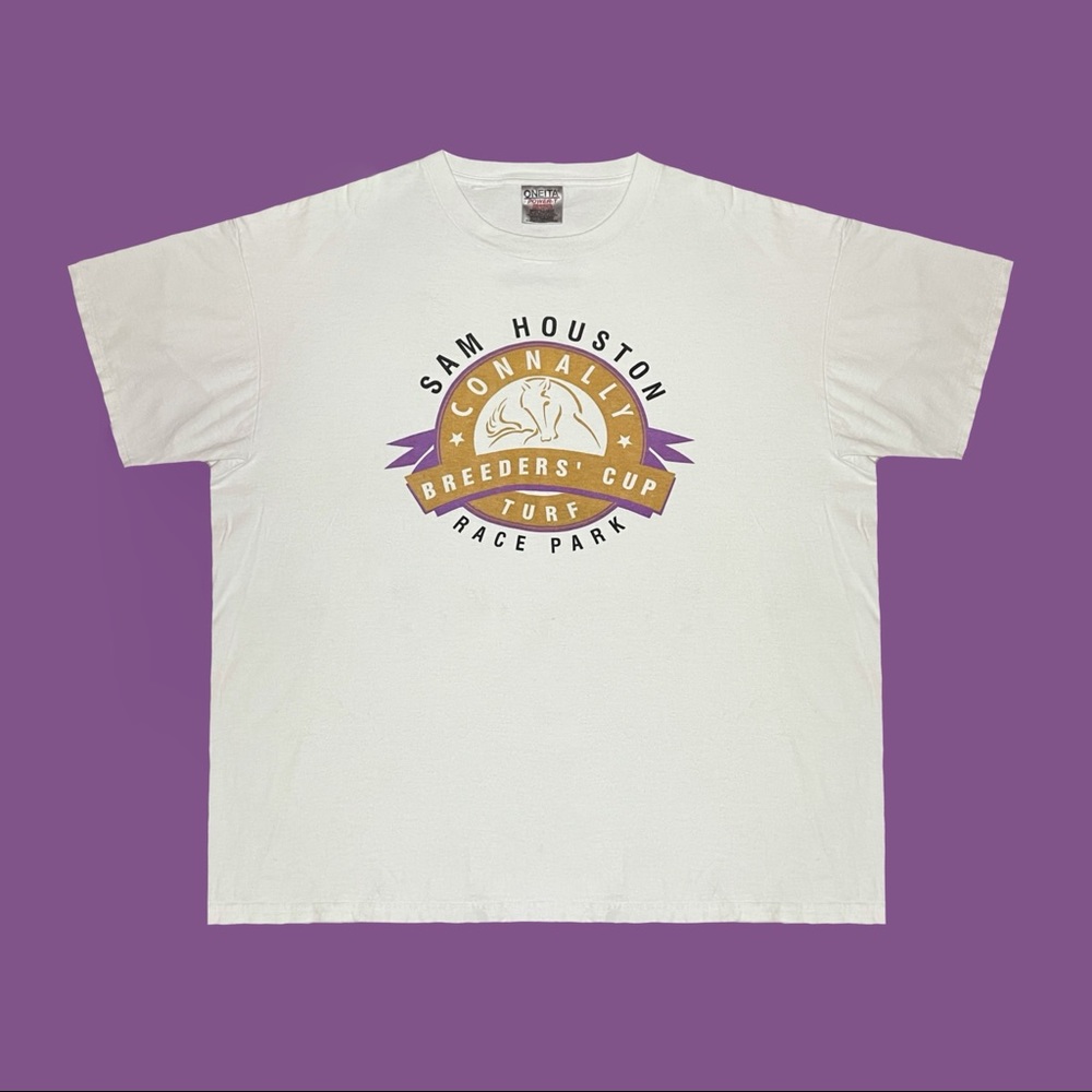 Vintage 90s Sam Houston Race Park Breeders Cup Shirt 🏇